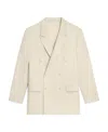 Celine Logo Casual Suit Jacket In Nude