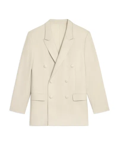 Celine Logo Casual Suit Jacket In Nude