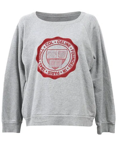 Pre-owned Celine Logo Crewneck Sweatshirt, Size Int, M (authentic Pre-loved)