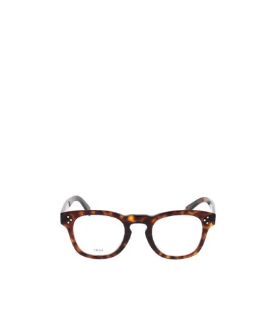 Celine Logo Daidai Stripe Flat Mirror In Multicolor