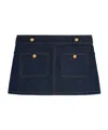 Celine Logo Denim Skirt In Black