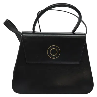 Pre-owned Celine Logo Du Cercle Leather Shoulder Bag ()