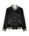 Celine Logo Embroidered Casual Jacket In Black