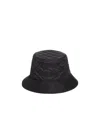 Celine Bucket Hat In Lightweight Nylon In Black