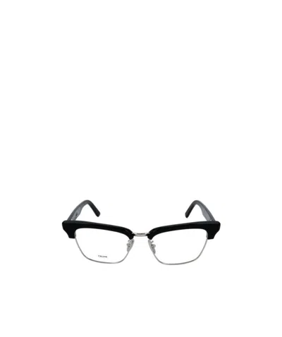 Celine Logo Flat Mirror In Black