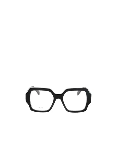 Celine Logo Flat Mirror In Black