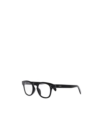 Celine Logo Flat Mirror In Black