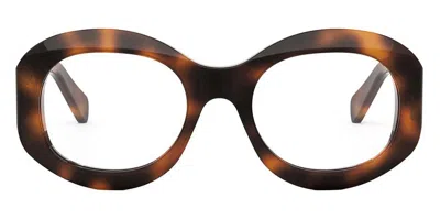 Celine Logo Flat Mirror In Brown