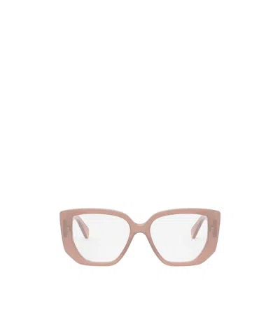 Celine Logo Flat Mirror In White