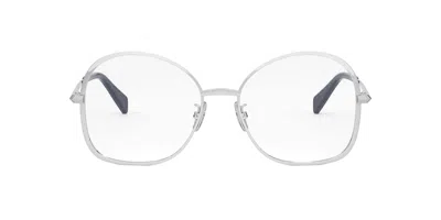 Celine Logo Flat Mirror In White