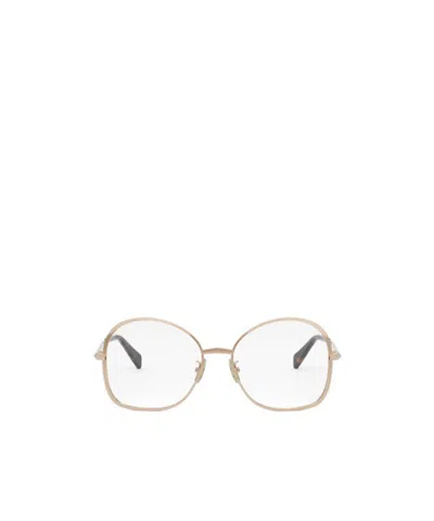 Celine Logo Flat Mirror In White