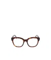 Celine Logo Glasses In Brown