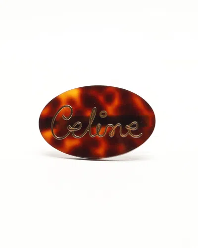 Celine Céline Logo Hair Clip