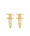 Celine Logo Hairpin In Yellow