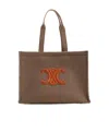Celine Logo Handbag In Brown