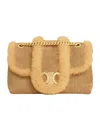 Celine Logo Handbag In Nude