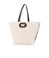 Celine Logo Handbag In Nude