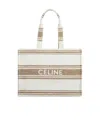 Celine Logo Handbag In White