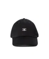 Celine Logo Hat In Black