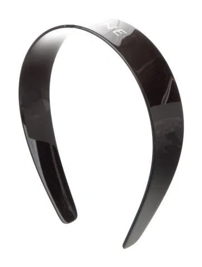 Pre-owned Celine Logo Headband In Black