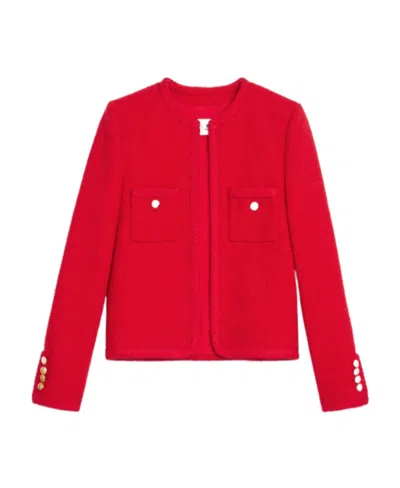 Celine Logo Jacket In Red
