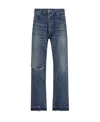Celine Logo Jeans In Blue