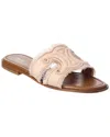 Celine Marina Fringed Stud Sandals In Neutral
