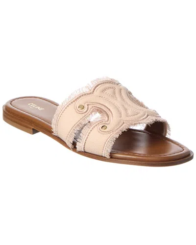 Celine Marina Fringed Stud Sandals In Multi