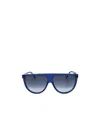 Celine Logo Logo Sunglasses In Blue