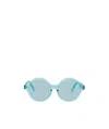 Celine Logo Logo Sunglasses In Blue