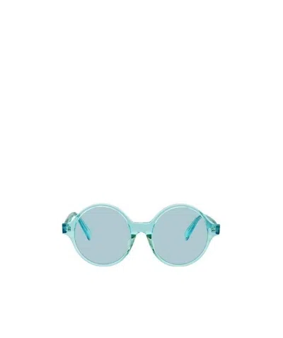 Celine Logo Logo Sunglasses In Blue