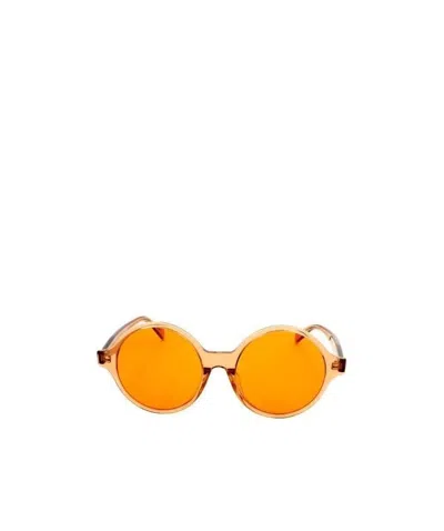 Celine Logo Logo Sunglasses In Orange