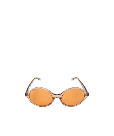 Celine Logo Logo Sunglasses In Orange