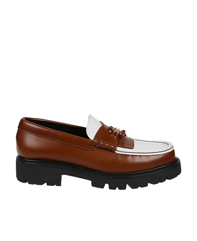 Celine Logo Love Shoes In Brown