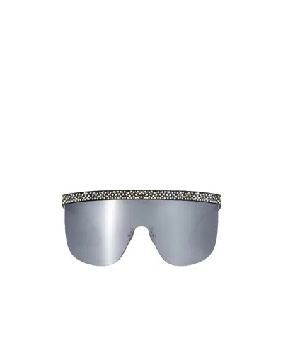 Celine Logo Metal Sunglasses In Gray