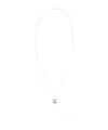 Celine Logo Necklace In Neutral