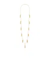 Celine Logo Necklace In Yellow
