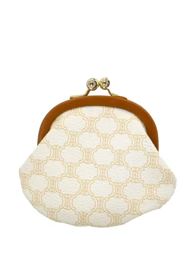 Pre-owned Celine Logo-printed Clutch Purse