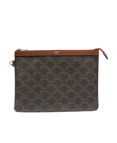 Celine Logo Printing Handbag In Black