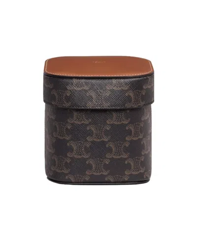 Celine Logo Printing Storage Box In Brown