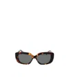 Celine Logo Rectangular Frame Sunglasses In Gray