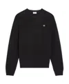 Celine Triomphe Crew Neck Sweater In Wool And Cashmere In Black