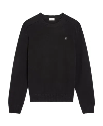 CELINE TRIOMPHE CREW NECK SWEATER IN WOOL AND CASHMERE