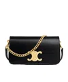 Celine Shiny Calfskin Multipochette Bag In Black