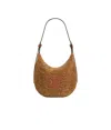 Celine Logo Shoulder Bag In Brown