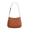 Celine Logo Shoulder Bag In Brown