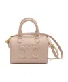 Celine Logo Shoulder Bag In Nude