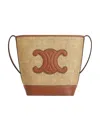 Celine Logo Shoulder Bag In Nude