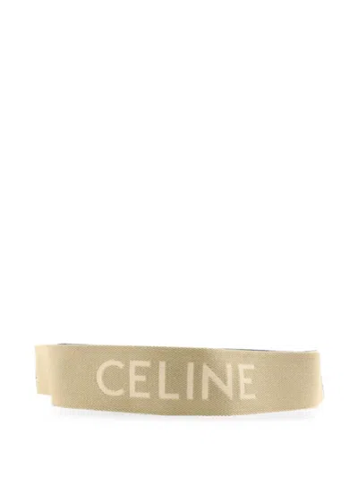 Pre-owned Celine Logo Shoulder Strap In Neutral