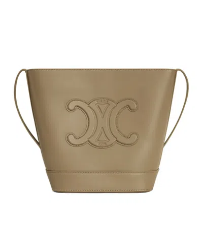 Celine Logo Skew Across The Package In Brown